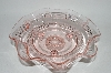 +MBA #62-106 "Vintage Pink Depression Glass "Ruffled" Bowl