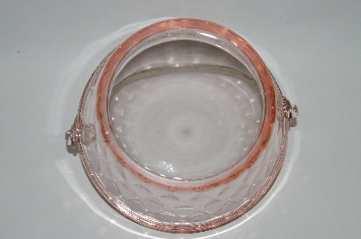 +MBA #63-052  Vintage Pink Depression Glass "Small" Ice Bucket