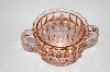 +MBA #63-152  Vintage Pink Depression Glass "Windsor Diamond" Sugar Bowl