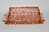 +MBA #63-224   "Vintage Pink Depression Glass Square "Cube" Lidded Butter Dish
