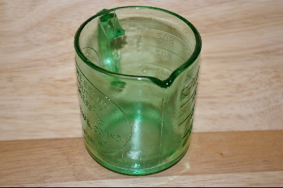 +Reproduction Green Glass Measuring Cup #4825