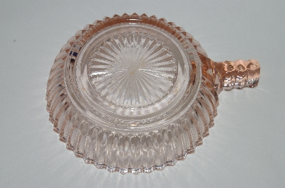 +MBA #63-334  " Set Of (2) Vintage Pink Depression Glass "Fortune Tab Handled" Bowl