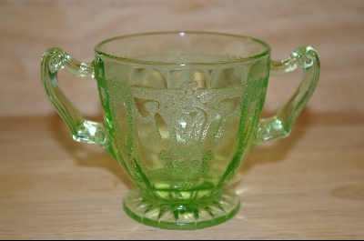 +MBA #4482   "Cameo" By Hocking Glass Sugar Bowl #4882