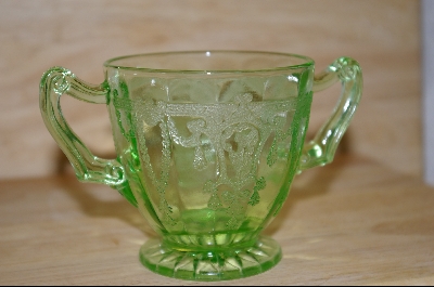 +MBA #4482   "Cameo" By Hocking Glass Sugar Bowl #4882