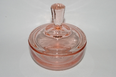 +MBA #63-056  Vintage Pink Depression Glass "Heavy" Vanity Dish