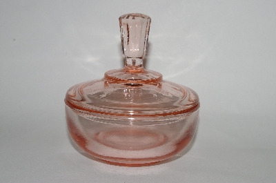 +MBA #63-056  Vintage Pink Depression Glass "Heavy" Vanity Dish