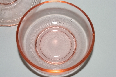 +MBA #63-056  Vintage Pink Depression Glass "Heavy" Vanity Dish