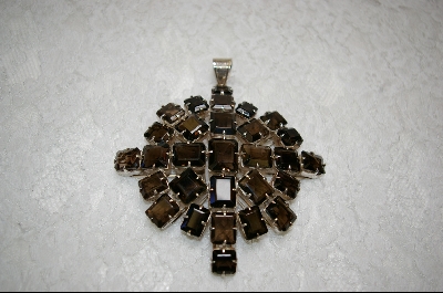 +MBA #STP   "Monster Smokey Topaz" Sterling Pendant
