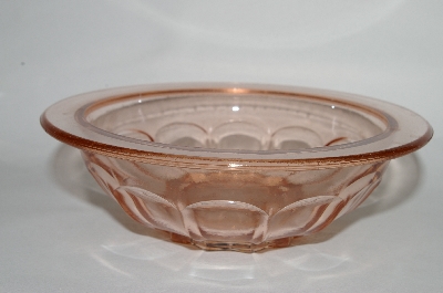 +MBA #64-279  " Vintage Pink Depression Glass "Fruit" Bowl