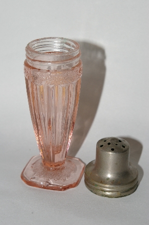 +MBA #64-181  Vintage Pink Depression Glass "Adam" Salt Shaker