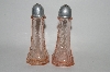 +MBA #64-175  Vintage Pink Depression Glass "Mayfair Open Rose" Salt & Pepper Shakers
