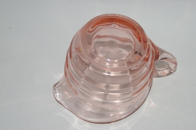 +MBA #64-336  Vintage Pink Depression Glass "Ring Pattern" Creamer