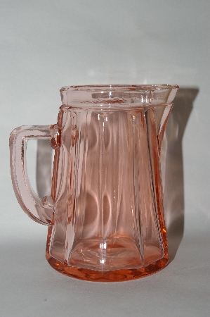 + MBA #64-099  Vintage Pink Depression Glass "Heisey" Hinged Syrup Jug