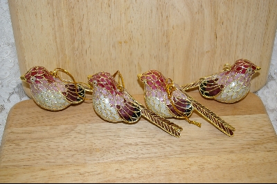 +MBA  "Set Of 4 Bird Ornaments #4994