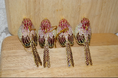 +MBA  "Set Of 4 Bird Ornaments #4994