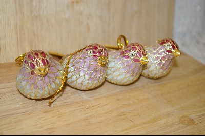 +MBA  "Set Of 4 Bird Ornaments #4994