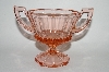 +MBA #64-486  Vintage Pink Depressio Glass "Very Fancy" Sugar Bowl