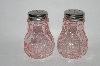 +MBA #64-031   Vintage Pink Depression Glass  Salt & Pepper Shaker Set