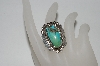 +MBA #65-159  Sterling Blue Turquoise Fancy Ring