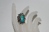 +MBA #65-173  Sterling "Navajo" Blue Turquoise Ring