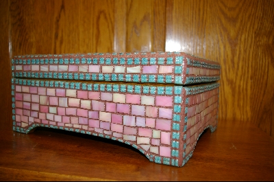 +MBA  "The "Pink Flower LadyBug " Jewerly Box