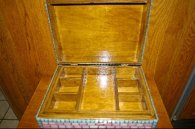 +MBA  "The "Pink Flower LadyBug " Jewerly Box