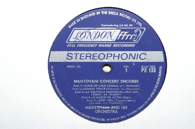 1958 "Mantovani" & His Orchestra Concert Encores