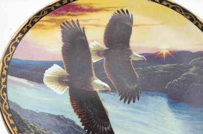 +MBA #68-040  1994 John Pitcher "By Dawn's Early Light" On The Wings Of Eagles Plate Series