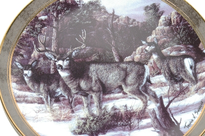 + MBA #68-089  1998  Trevor V. Swanson "Trouble Ahead" Mule Deer  Collectors Plate