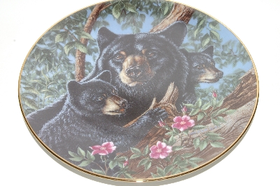 +MBA #69-134  1994  "Babies Of Spring" Collectors Plate Black Bears
