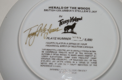+MBA #69-095  " 1989 Terry McLean "Herald Of The Woods" Collectors Bird Plate