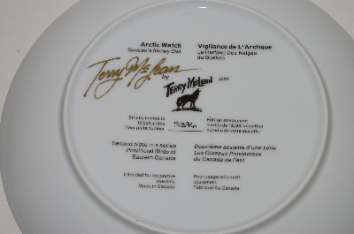 +MBA #69-091  1991 Terry McLean "Arctic Watch" Collectors Bird Plate