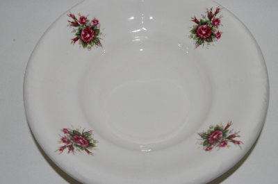 +MBA #69-154  Athena White Ceramic Vanity Bowl With Rose's