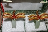 +MBA #65-064 "Set Of 2 Cloisaonne Dragonfly & Jade Napkin Rings
