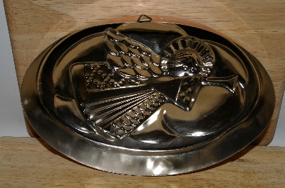 +MBA #70-8070   "35 Year Old Copper Angel Oval Jello Mold