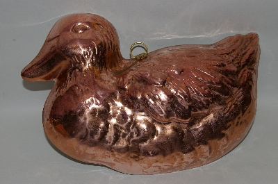 +MBA #70-8123   "30 Year Old Copper Duck Jello Mold