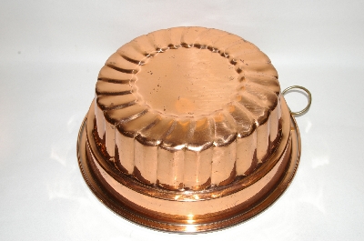 +MBA #70-8090  "30 Year Old  Large Copper Jello Mold