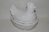 +MBA #69-065  White Ceramic "Chicken" Serving Dish