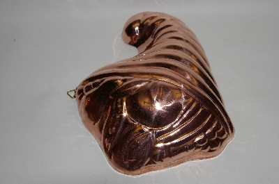 +MBA #71-011  "35  Year Old "Cornucopia" Copper Jello Mold