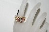 +MBA #76-104  18K Yellow Gold Morganite, Pink Spinel & Diamond Ring