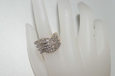 +MBA #76-099  14K Yellow Gold 1.02 Ct Swirl Pattern Diamond Ring