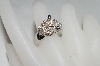 +MBA #76-015  14K White Gold Cognac & White Diamond Panther Ring