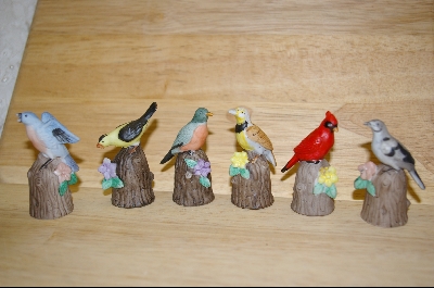 +   Collectible Set Of 6 Enesco Bird Thimbles