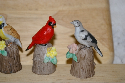 +   Collectible Set Of 6 Enesco Bird Thimbles