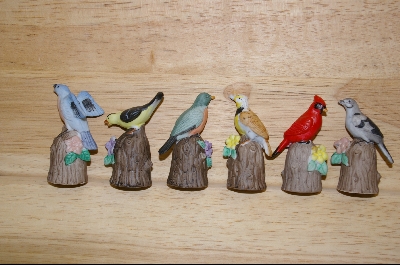 +   Collectible Set Of 6 Enesco Bird Thimbles