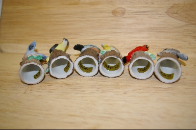+   Collectible Set Of 6 Enesco Bird Thimbles