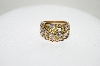 +MBA #77-010  14K Yellow Gold Yellow & White Diamond Dome Style Ring