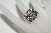 +MBA #77-062  14K White Gold Chocolate & White Diamond Ring