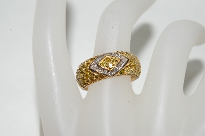 +MBA #77-034  14K Yellow Gold "Yellow & White Diamond" Ring