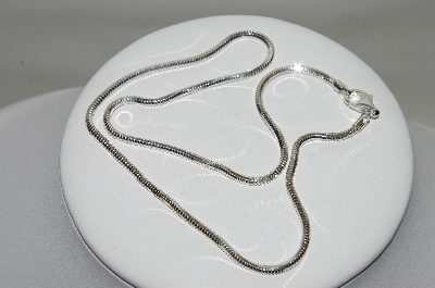+MBA #78-252   Sterling 18" Snake Chain  With Lobster Claw Clasp